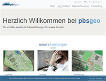 Tablet Screenshot of pbsgeo.com